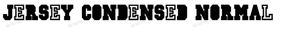 Jersey-Condensed Normal字体转换